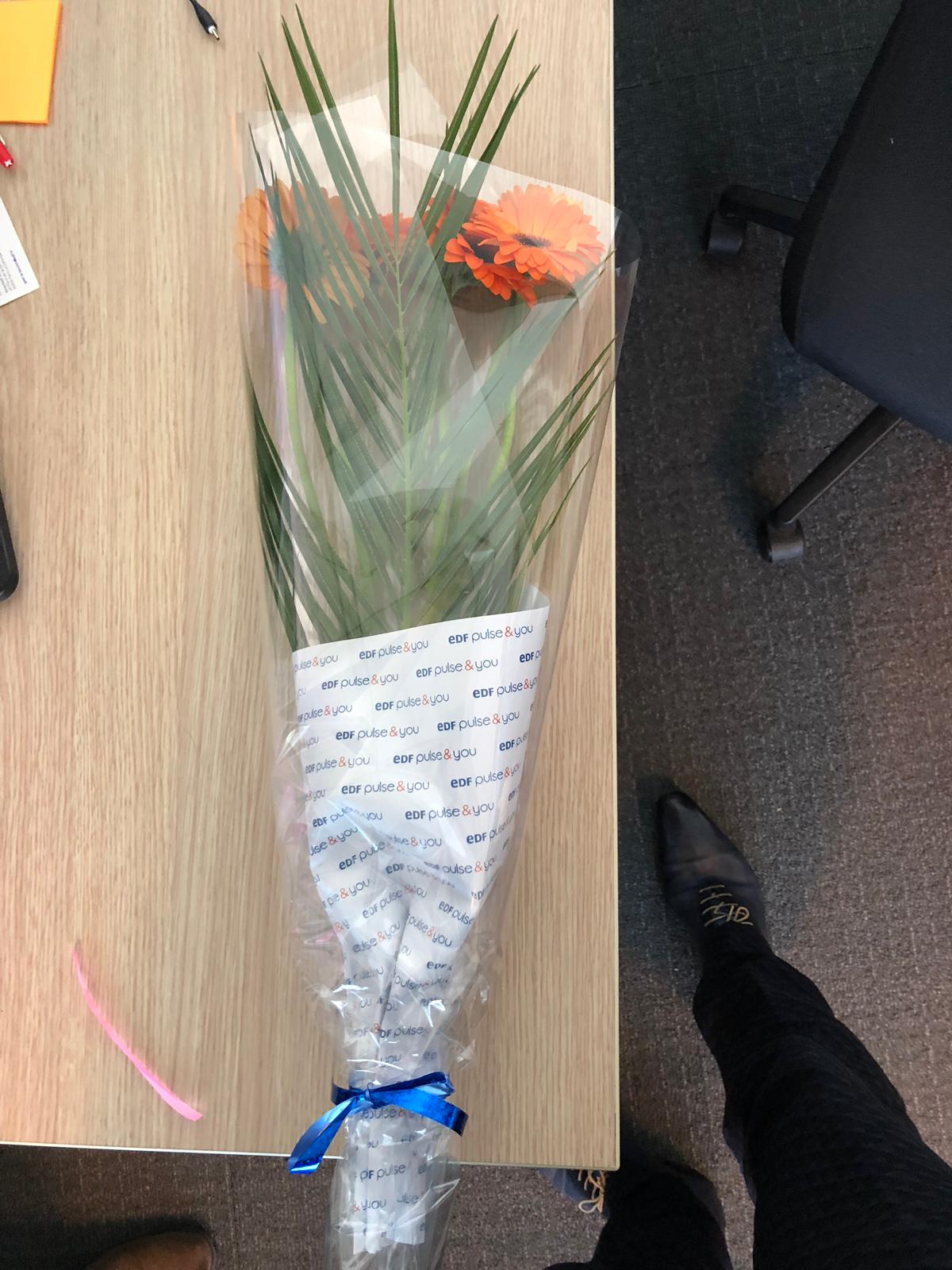 Le bouquet de fleurs EDF Pulse & You (25 mars 2019)